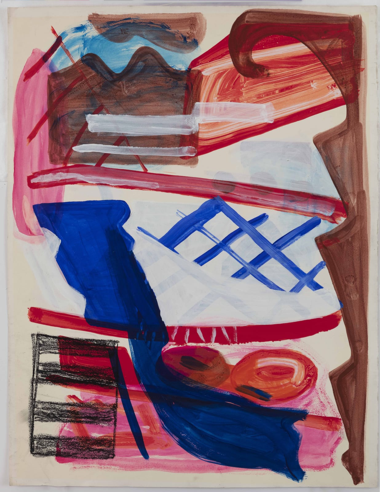 Shirley Jaffe Untitled, 1980 ca. Mixed media on paper 83,2 x 67 x 3,5 cm (32 3/4 x 26 3/8 x 1 3/8 in) framed