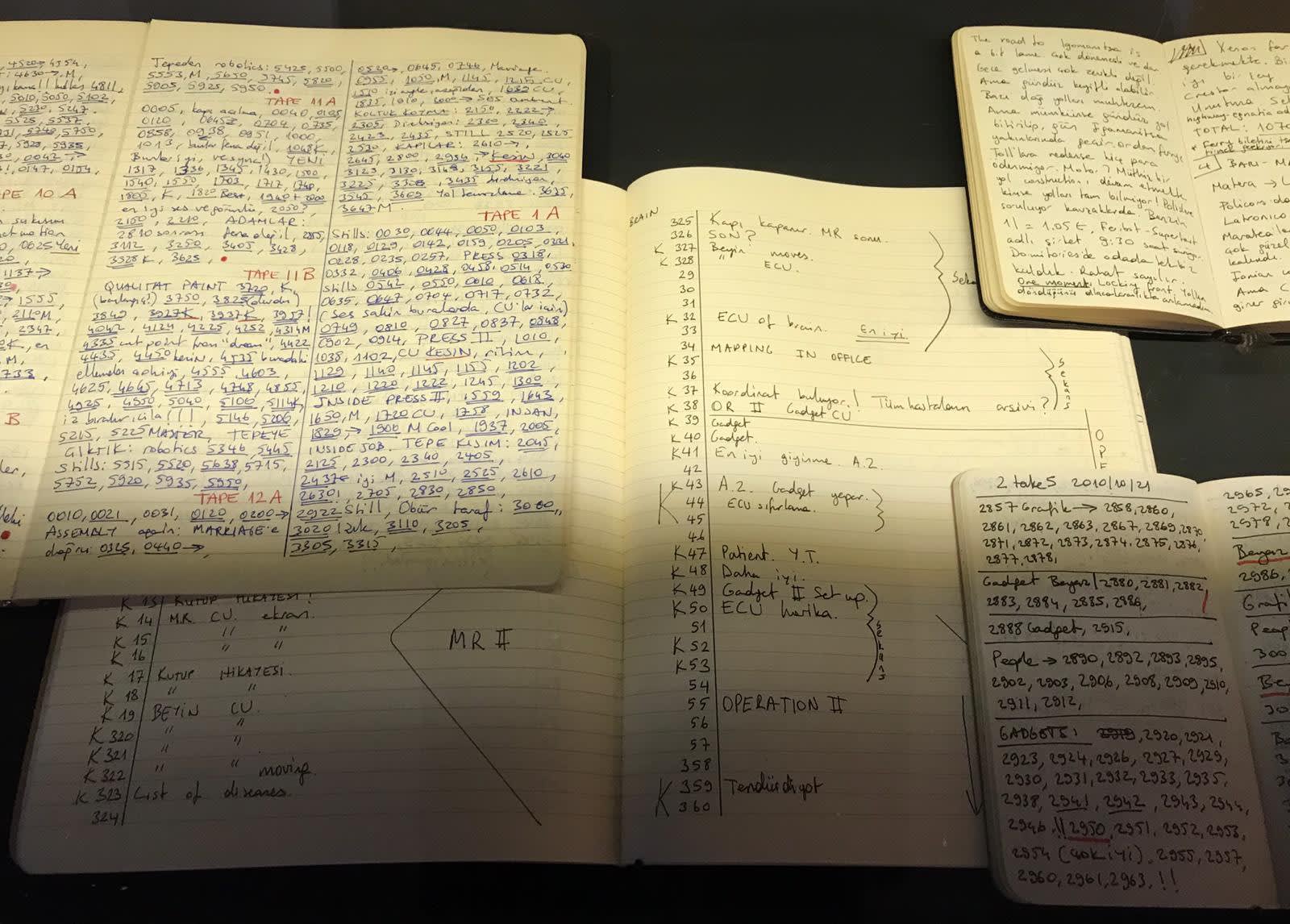 ALİ KAZMA, Notebooks