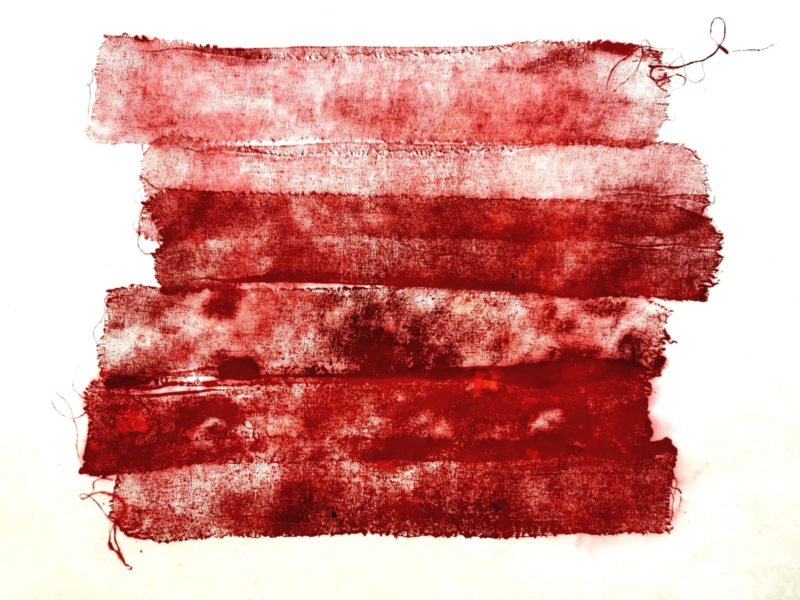 Wang Huangsheng 王璜生 Diary of an Epidemic 20200206 (detail) 疫期日記20200206（局部） Ink rubbing on paper 紙本水墨拓印 100 × 68 cm, 2020