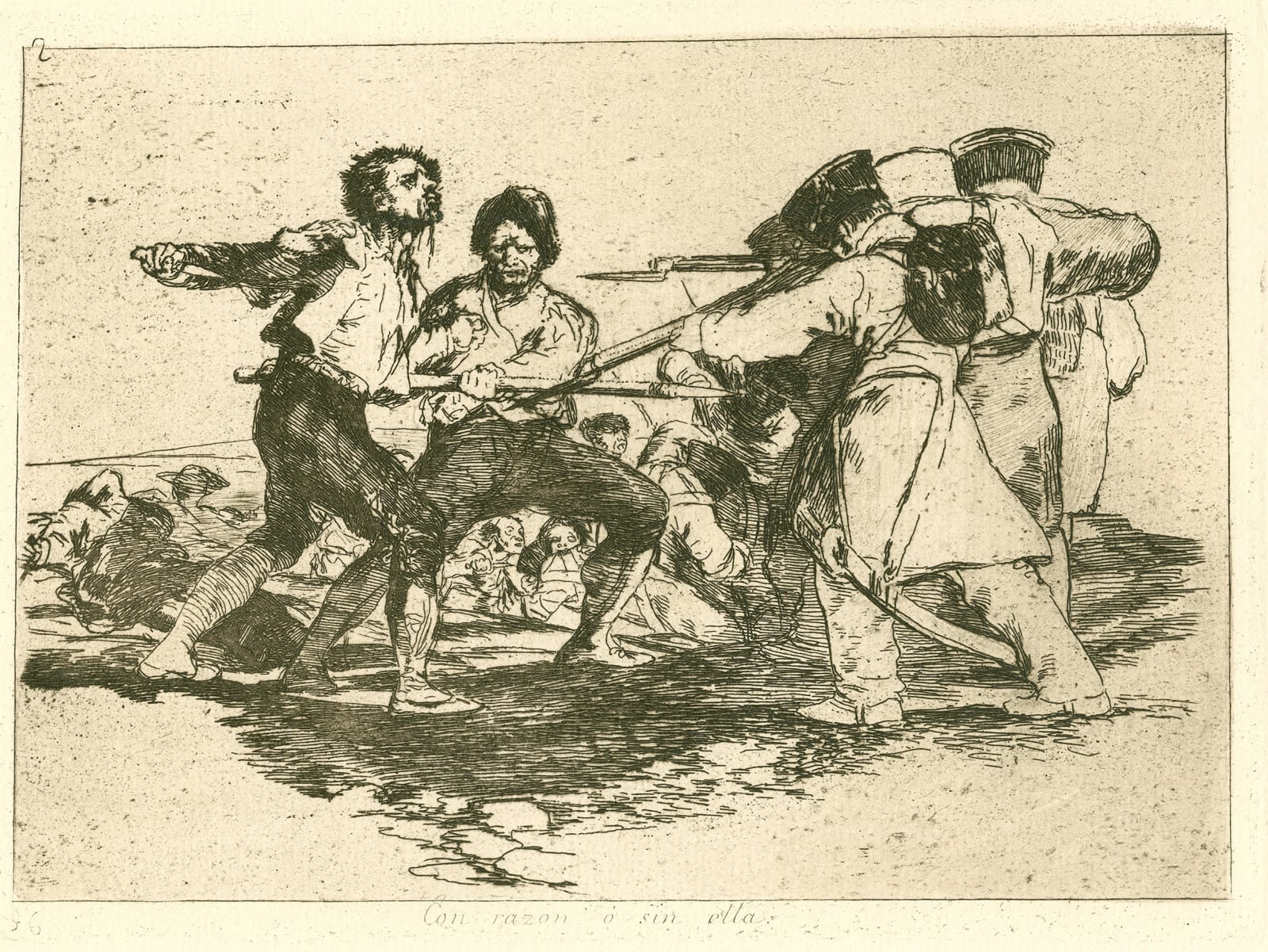 Goya y Lucientes, Francisco José de , Con razon ó sin ella (Rightly or Wrongly), 1808-1812