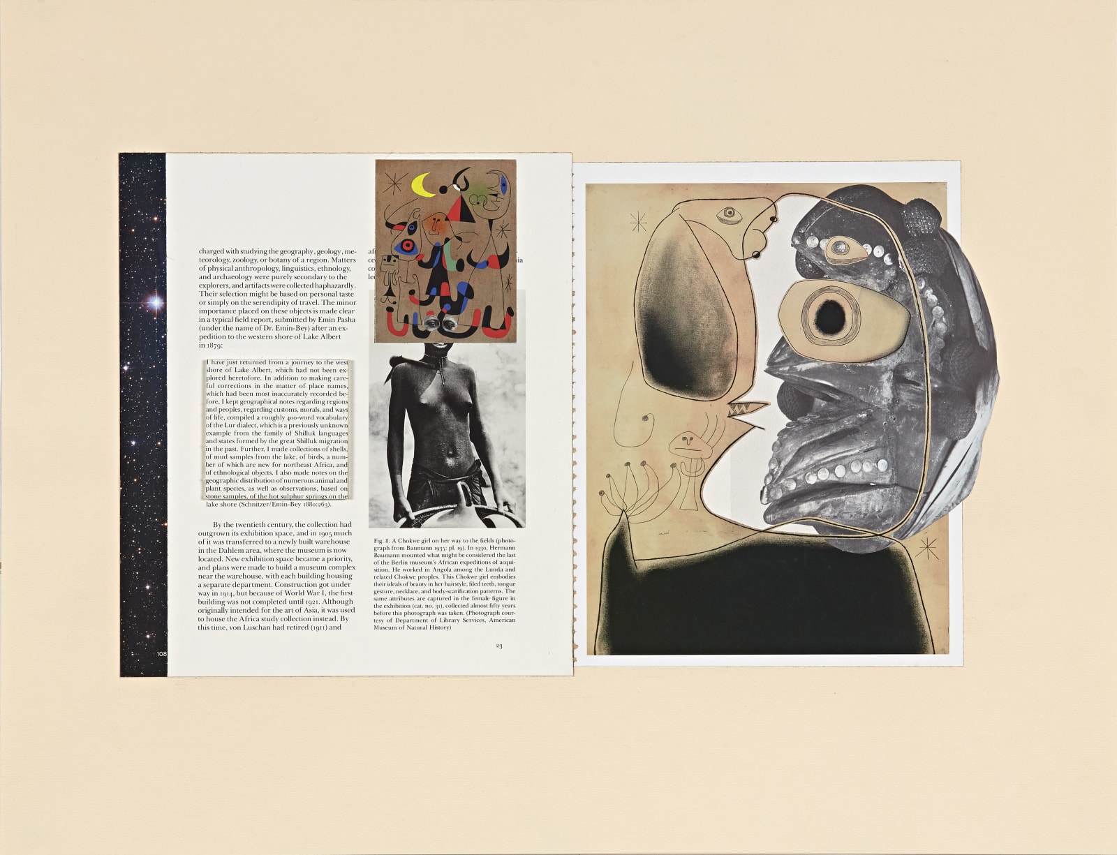 William Villalongo, re: History--Affinities (Miro, Chokwe), 2015