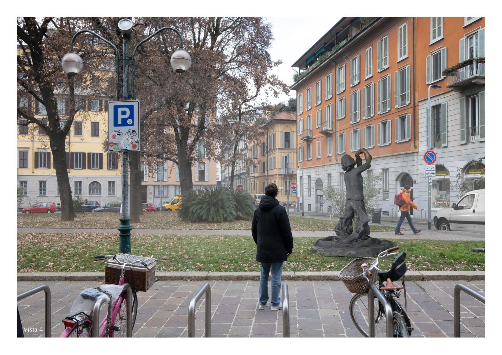 Rendering of Largo Richini in Milan with Sissi's monument to Margherita Hack, Ph. Riccardo Orsini | Courtesy of Deloitte Foundation © Maggiore g.a.m.