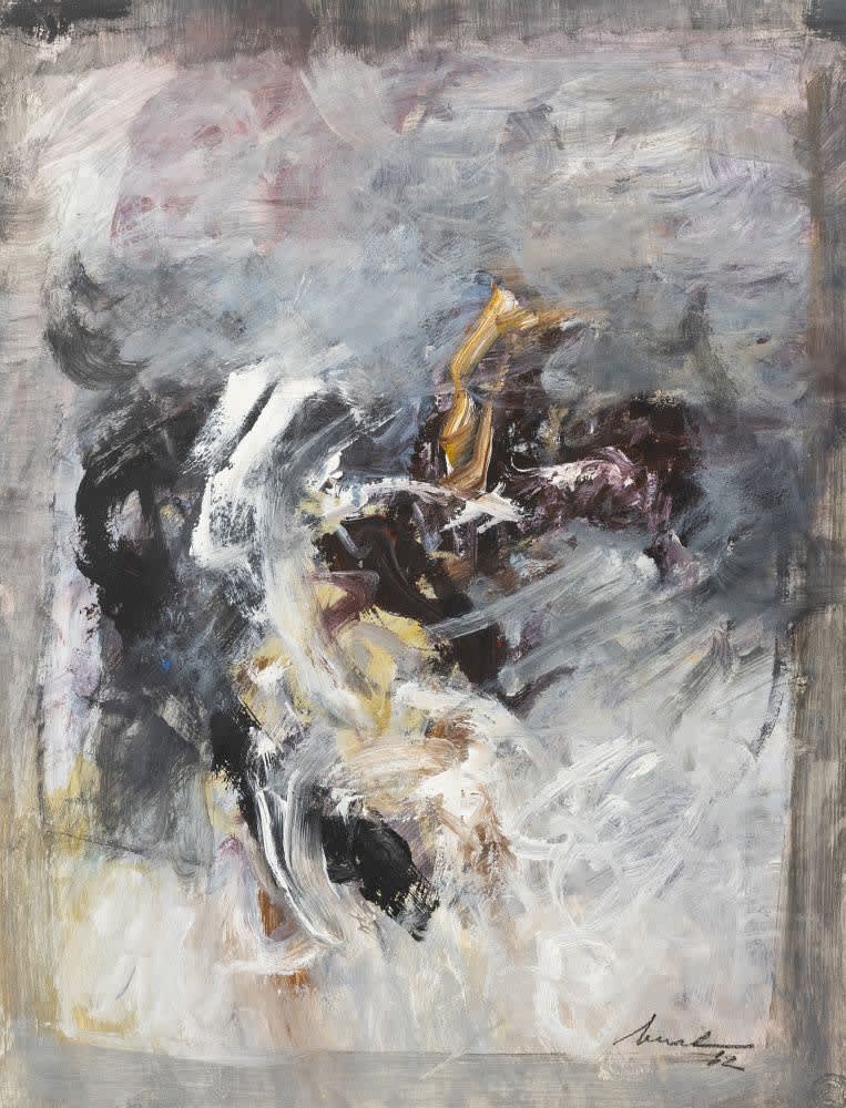 Artur Bual, sem título - abstrato, 1982