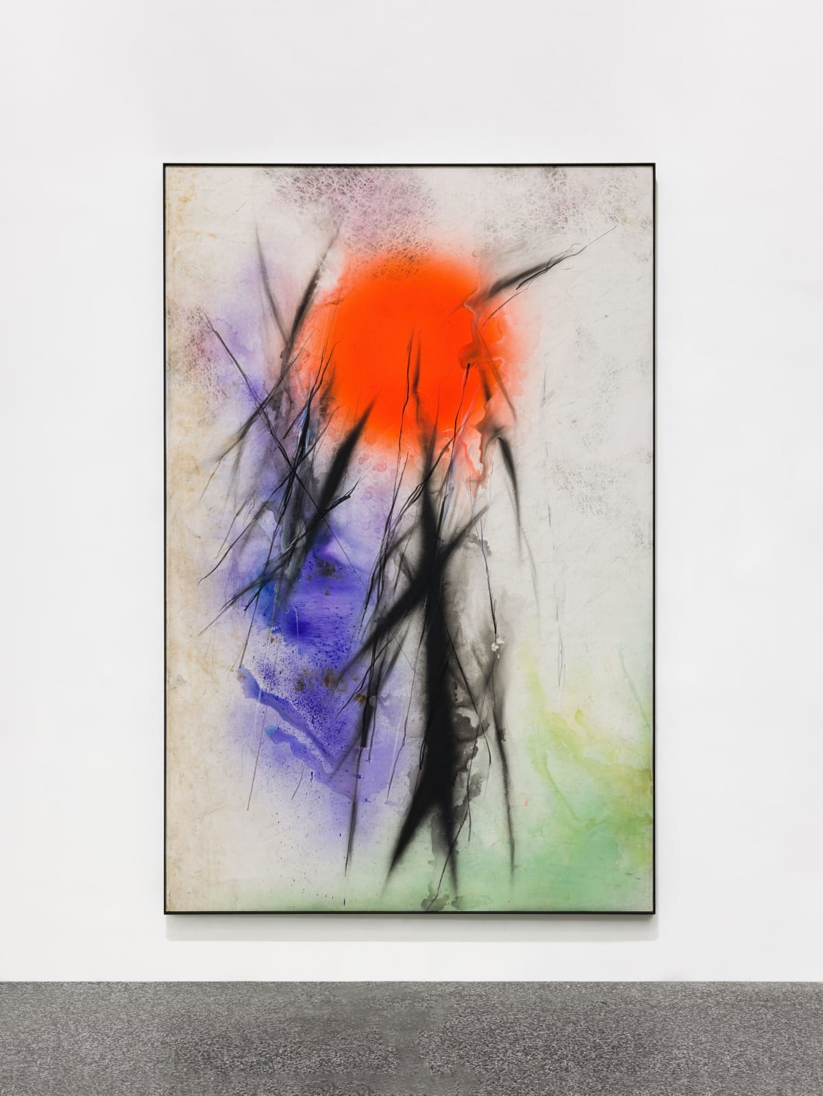 Li Jingxiong, Red Stained Paintings PRT2304, 2023