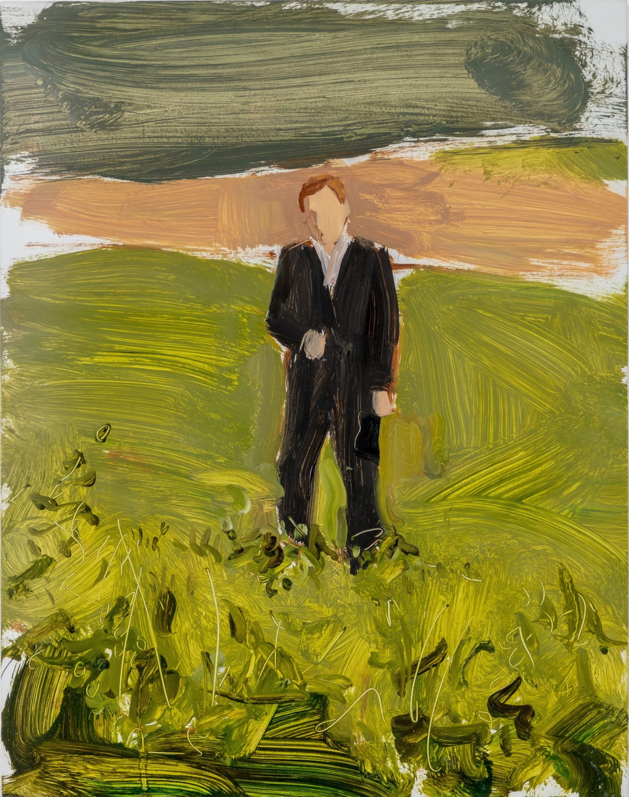 Gideon Rubin, Untitled (Man in the Field), 2018