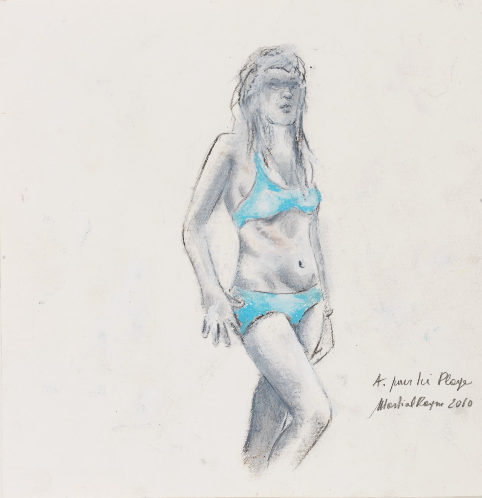 Martial Raysse, A. pour ici plage, 2010