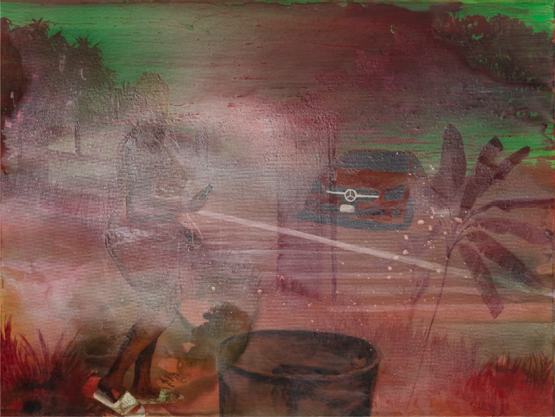 Leslie Amine, Woman in Red, 2023