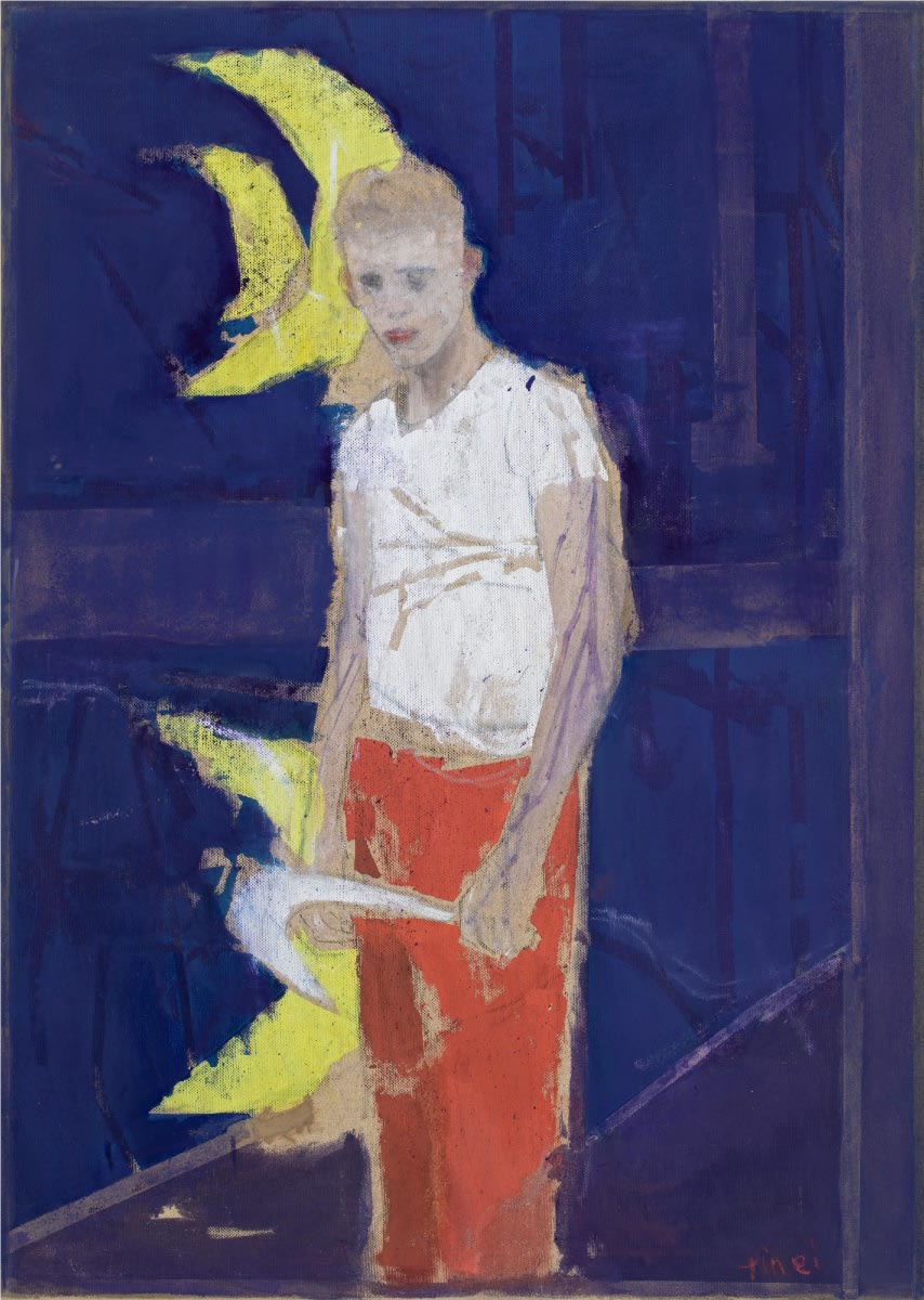 Alexander Tinei, Sickle in Blue and Red, 2024