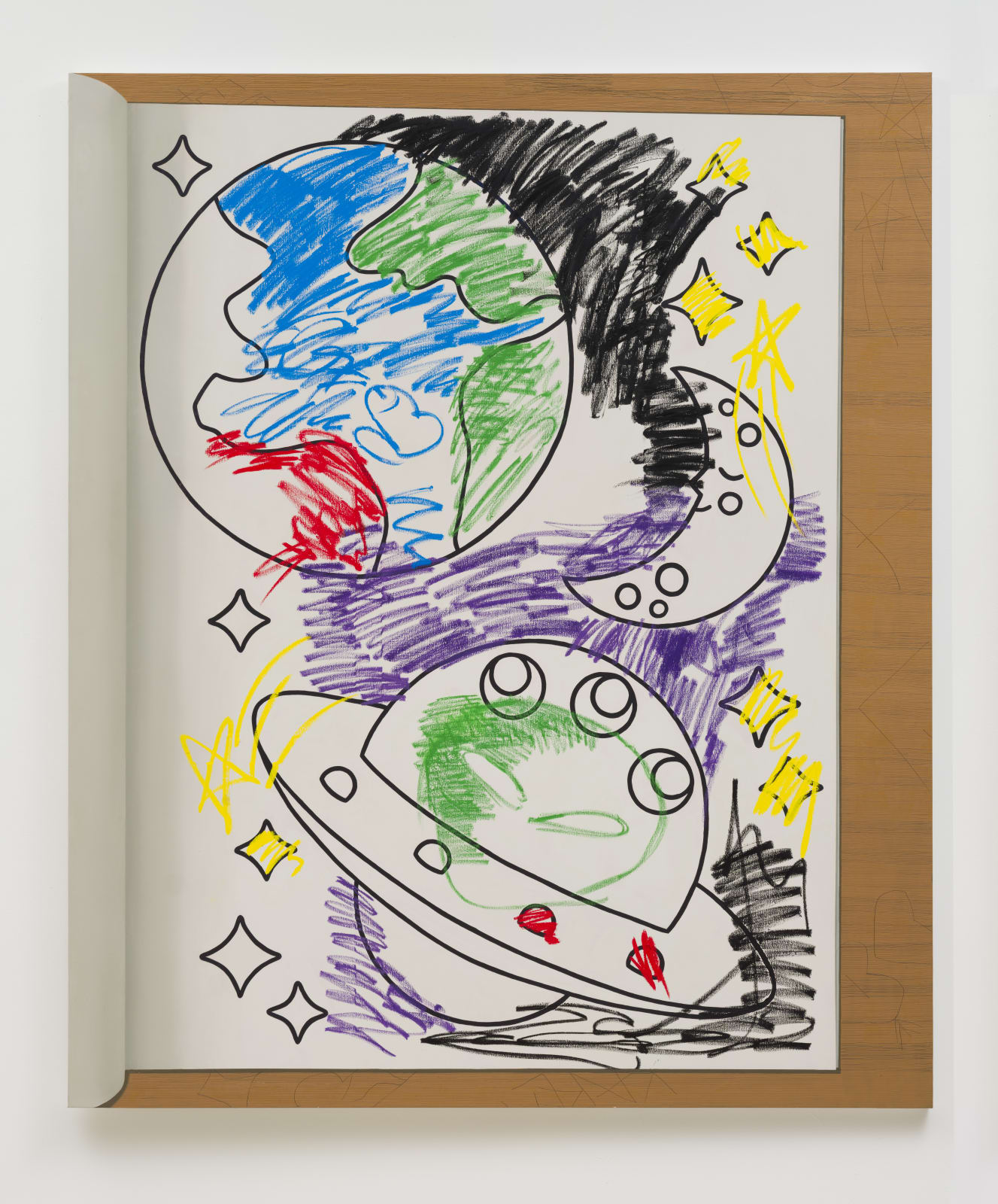 Luis Edgar Mejicanos, staying outside the lines, 2024