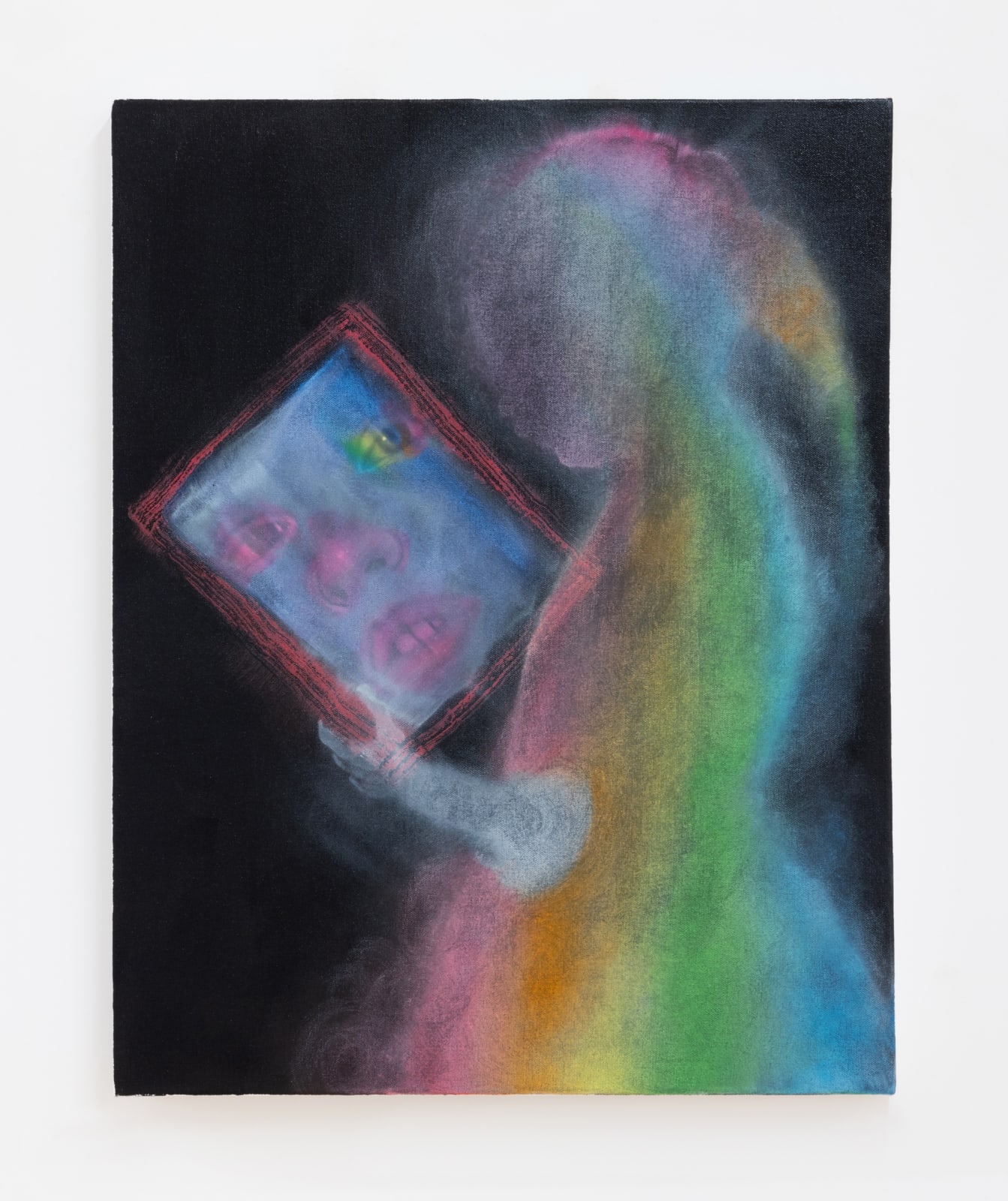 Alyssa Klauer, Rainbow Void (Looking in a Mirror), 2024