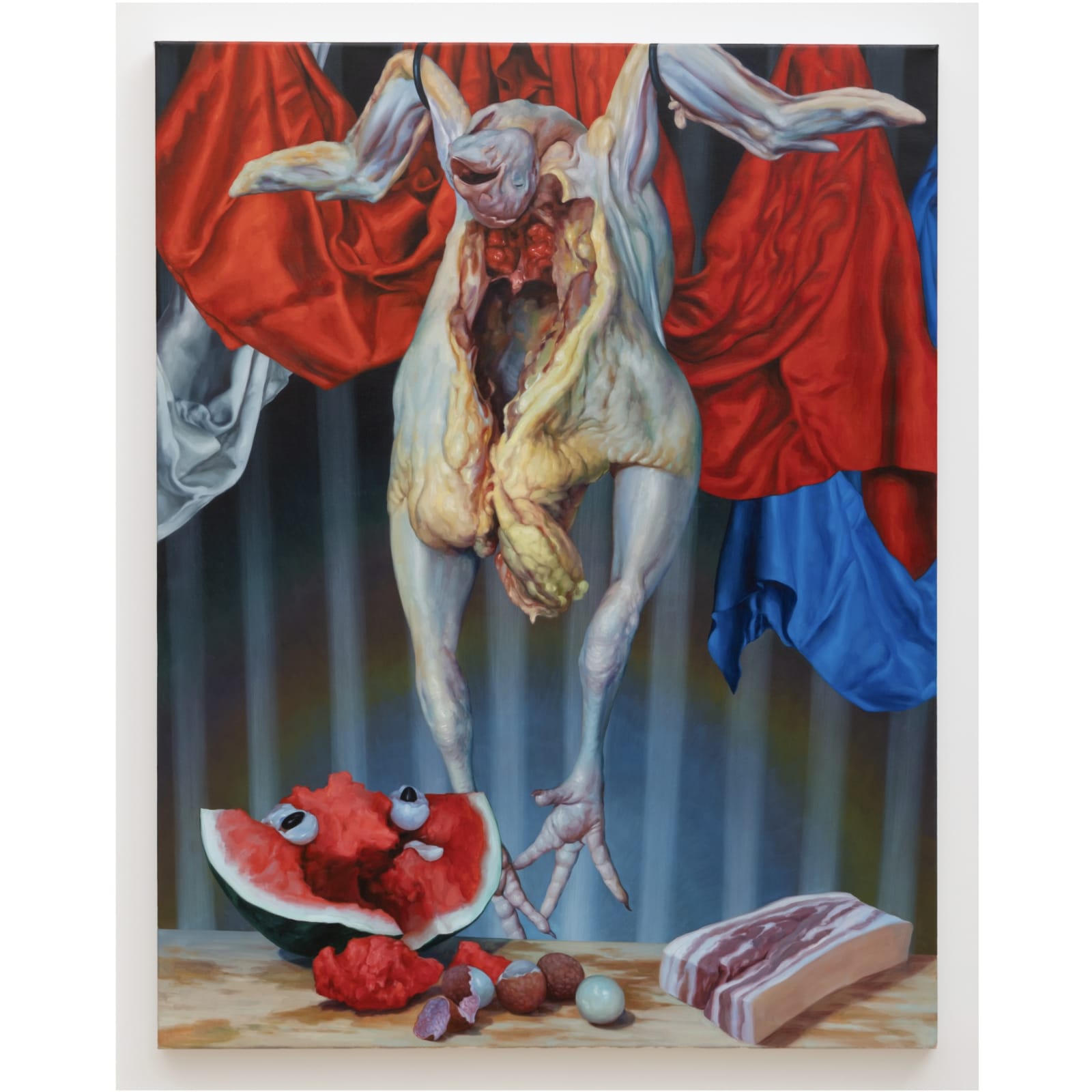 Xiao Wang, "Blood Eagle", 2025, Oil on linen, 36 x 28 inches (91.44 x 71.12 cm)