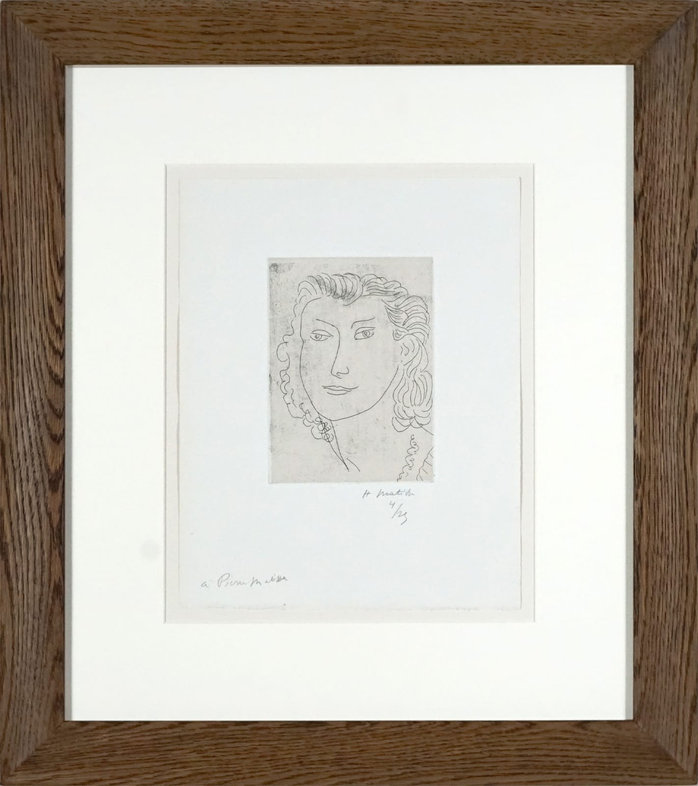 Henri Matisse, Visage de trois-quarts, 1946