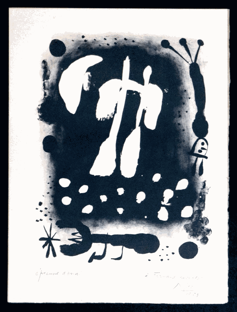 Joan Miro, Untitled (Recent Painting), 1953