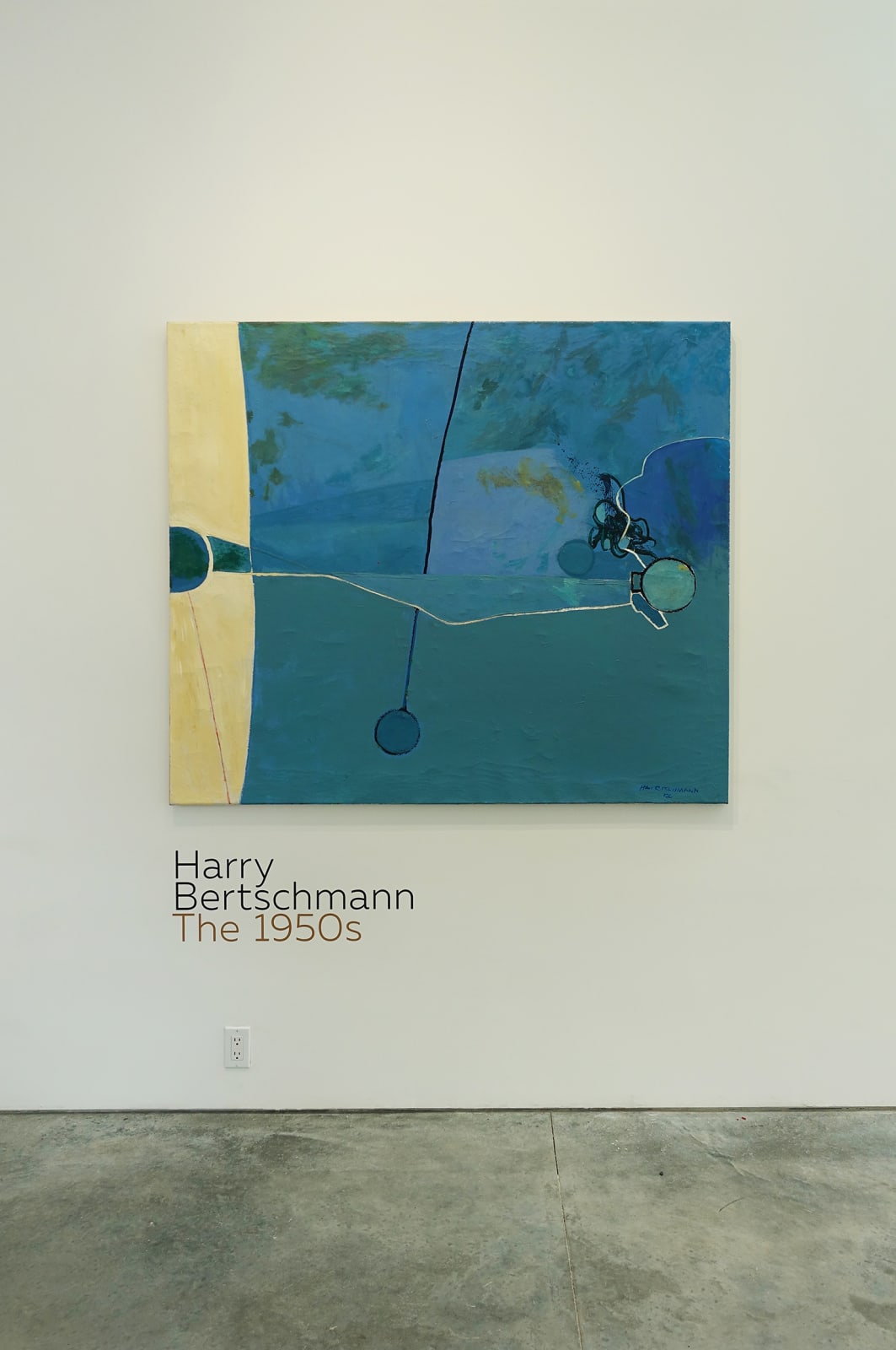 Installation view: Harry Bertschmann: The 1950s