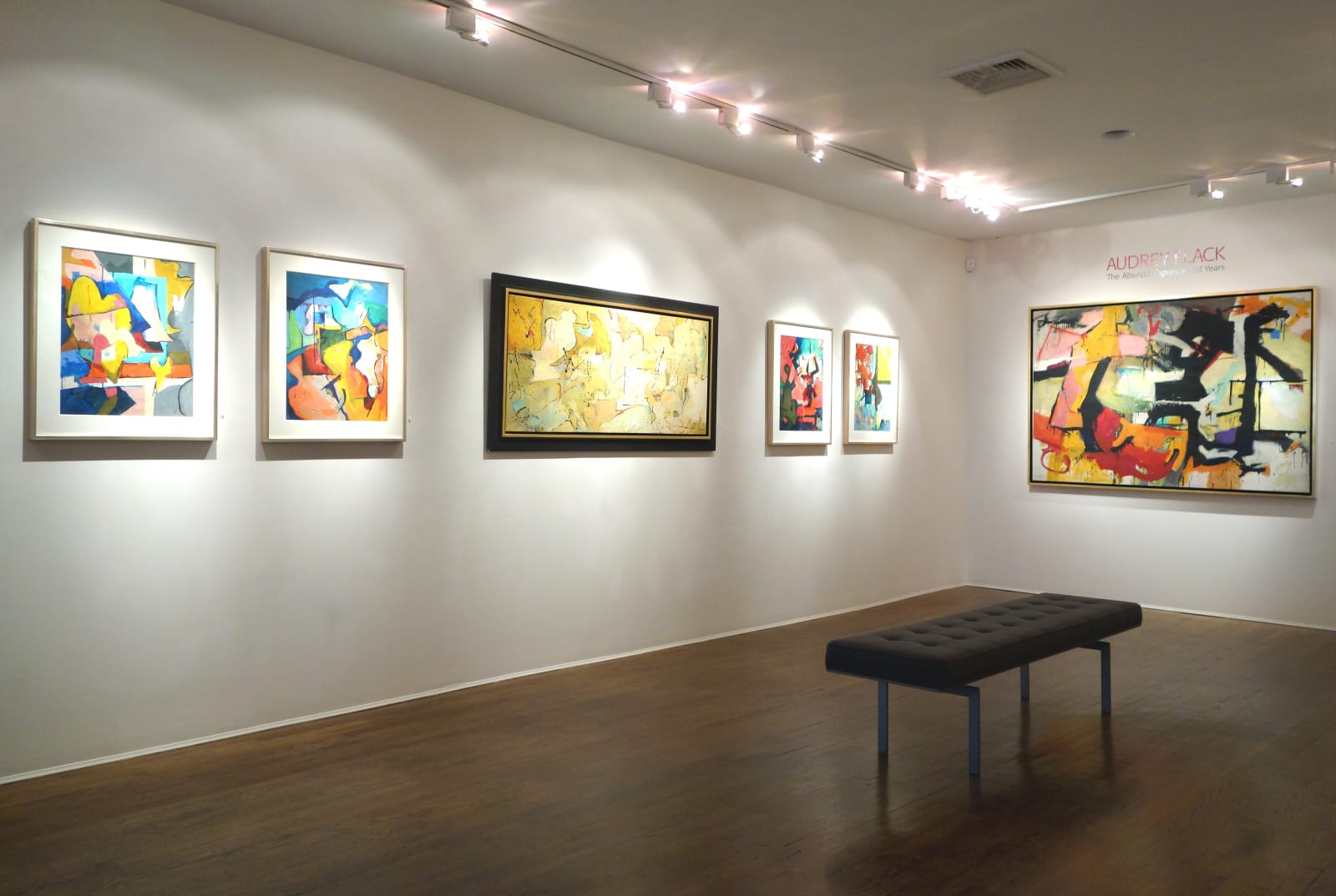Installation view: Audrey Flack: The Abstract Expressionist Years