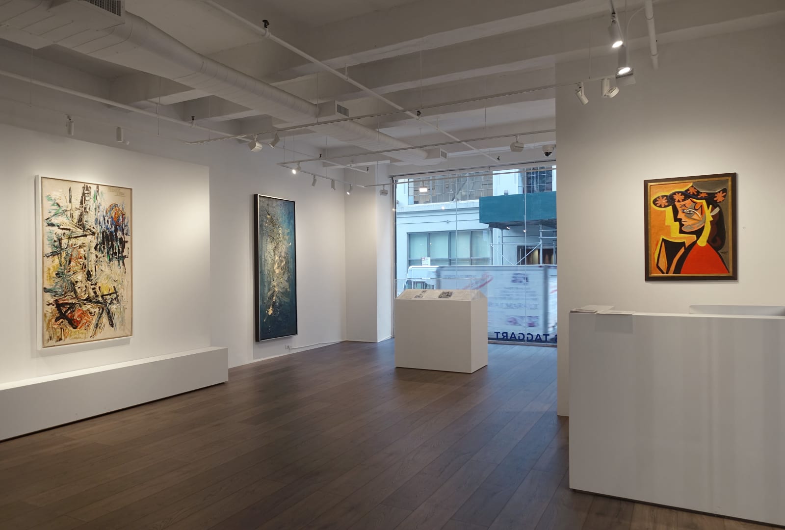 Installation view: Space Poetry: The Action Paintings of Michael West