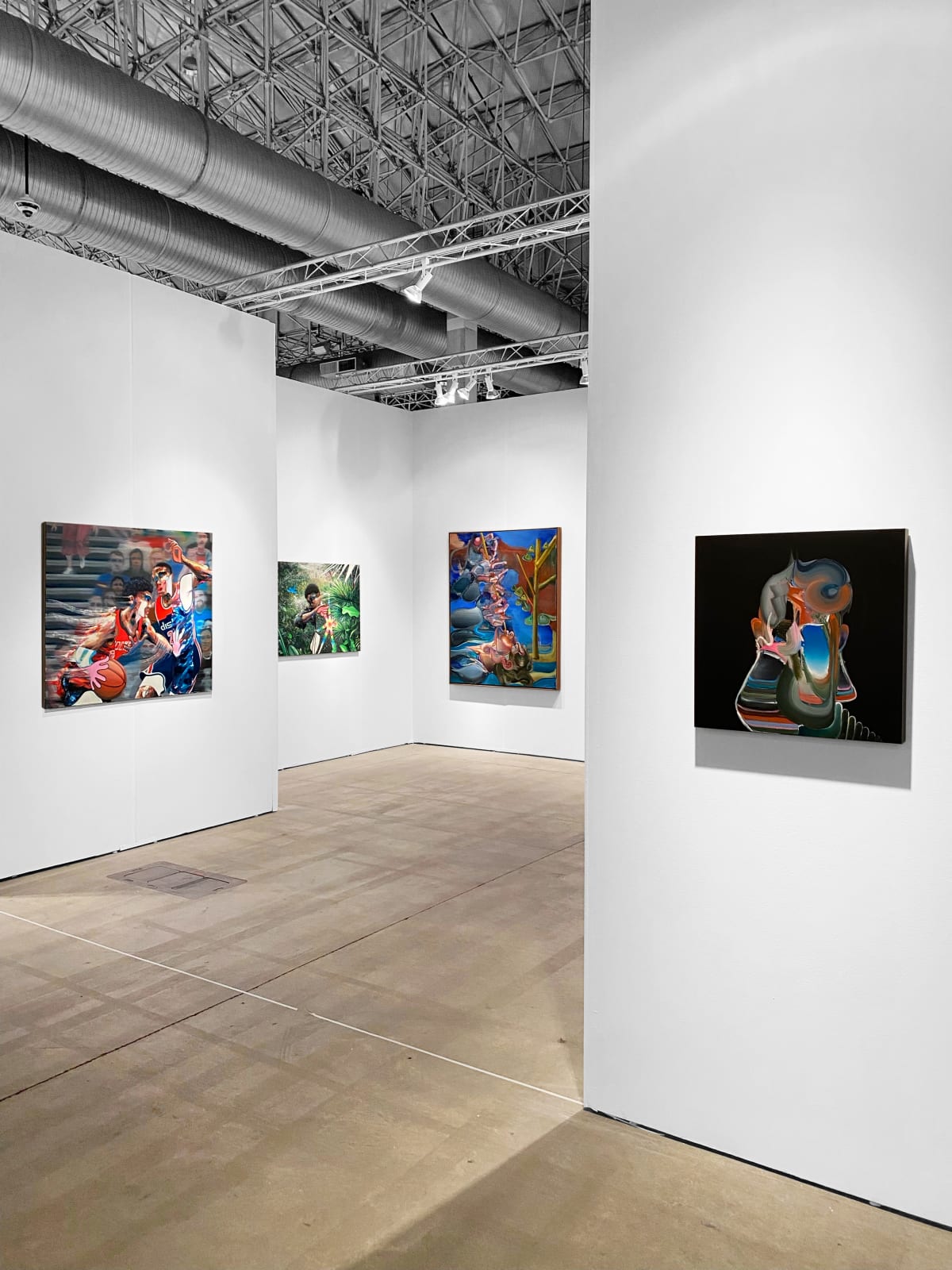 Installation view: Hollis Taggart Booth 245 at the EXPO Chicago 2024