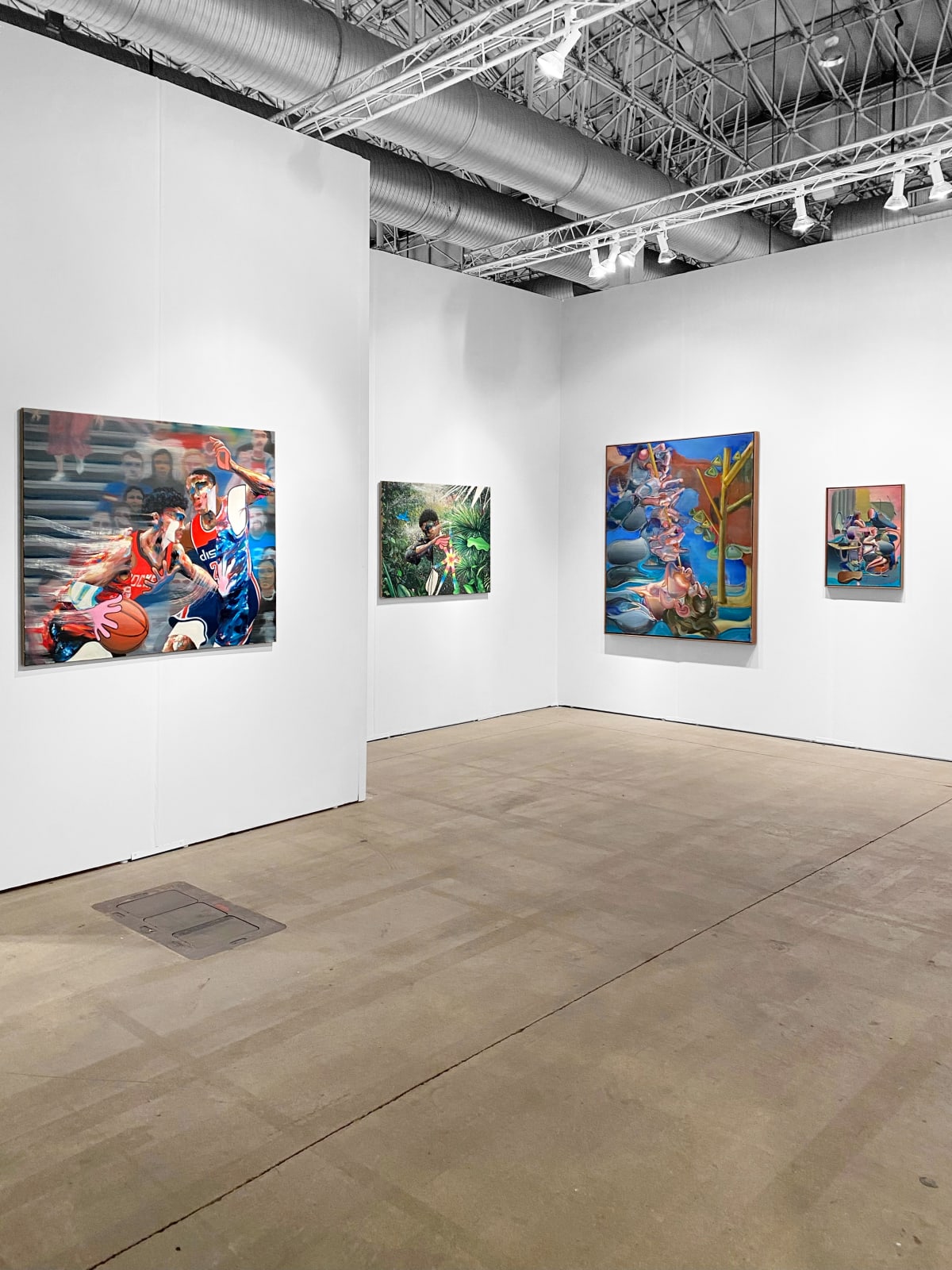 Installation view: Hollis Taggart Booth 245 at the EXPO Chicago 2024