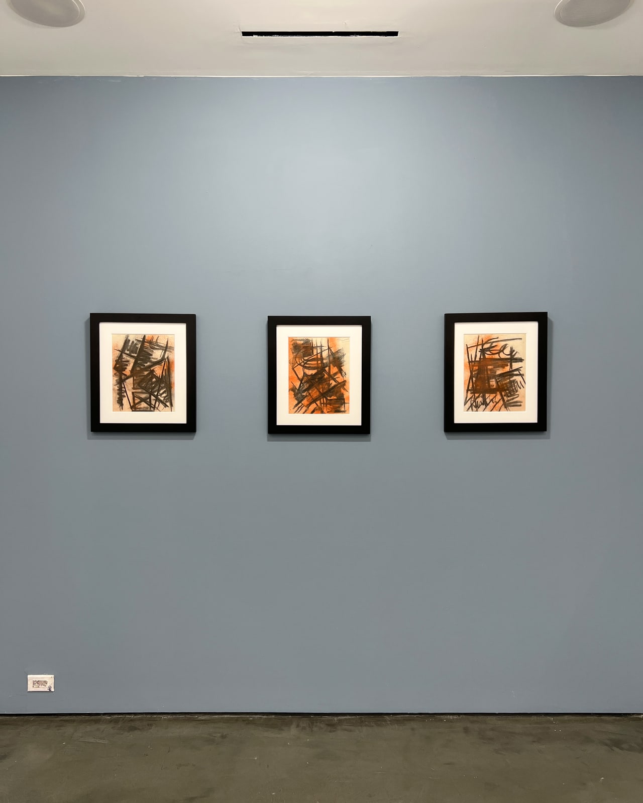 Installation view: Bold Marks: The Drawings of Michael West