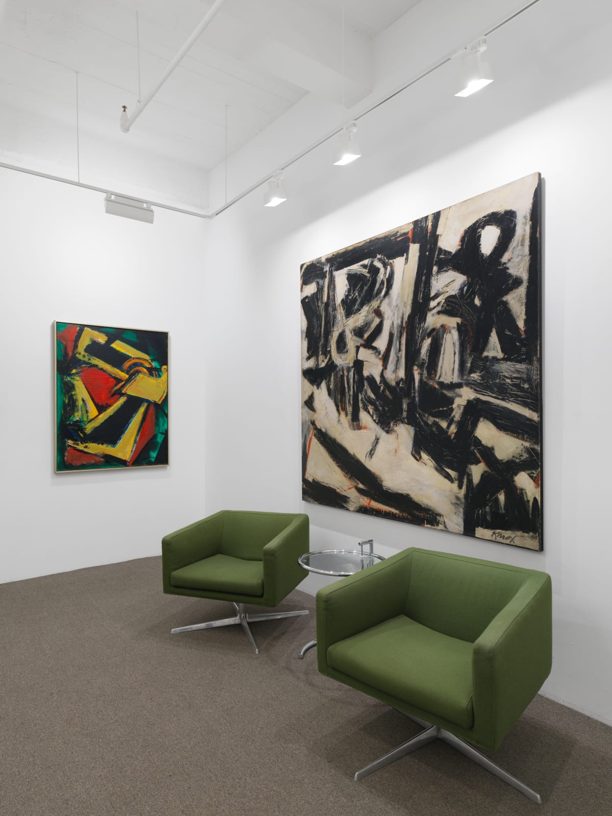 Installation view: From Provincial Status to International Prominence: American Art of the 1950s