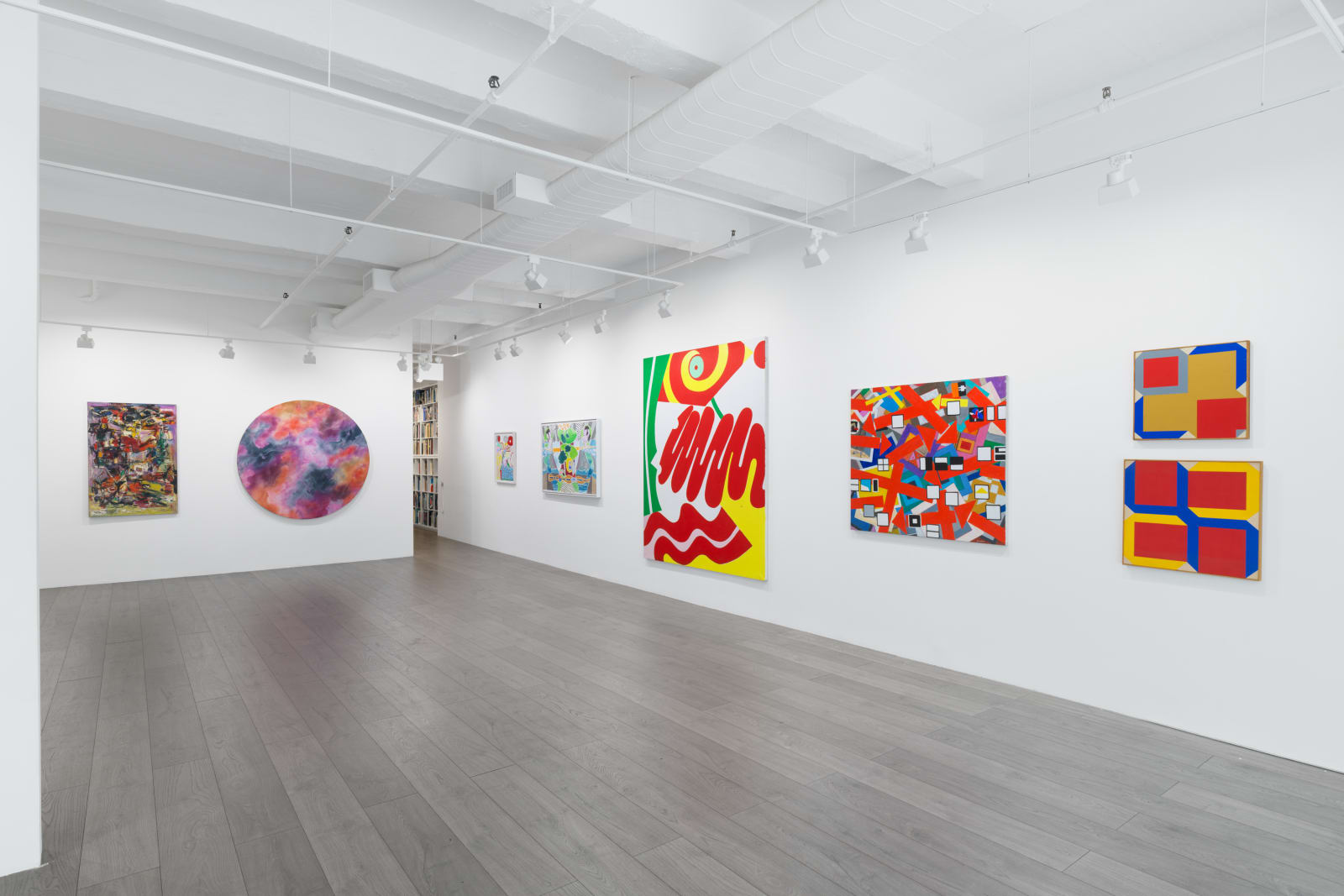 Installation view (1st Floor): Of the Past and Present: Estates and Contemporary Artists at Hollis Taggart