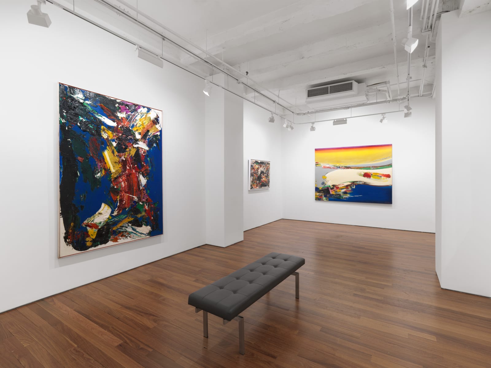 Installation view: Norman Carton: Chromatic Brilliance, Paintings from the 1940s-1960s