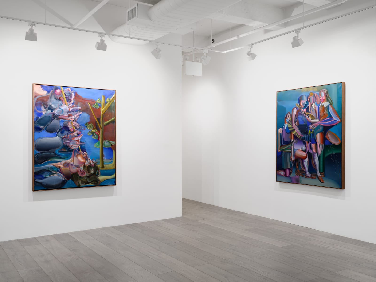 Installation view: Justine Otto: All Shades, All Hues, All Blues