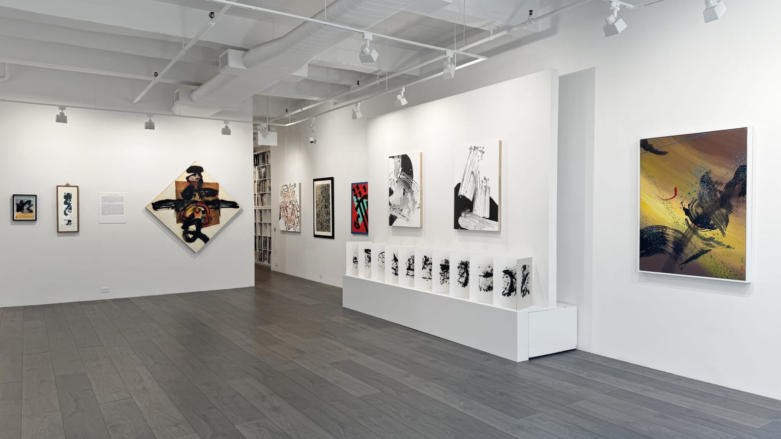 Installation view, 1st Floor: Asian-American Abstraction: Historic to Contemporary