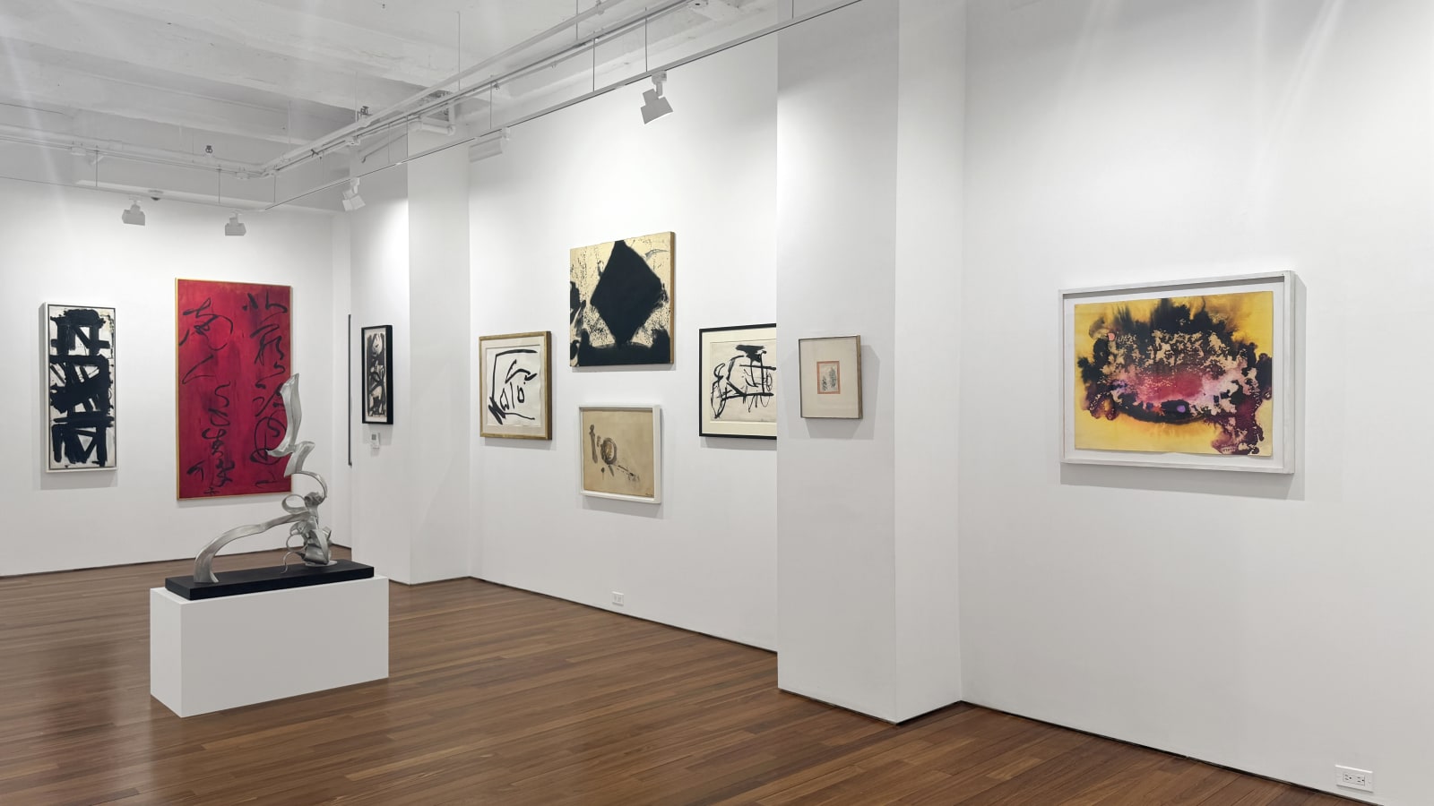 Installation view, 1st Floor Annex: Asian-American Abstraction: Historic to Contemporary