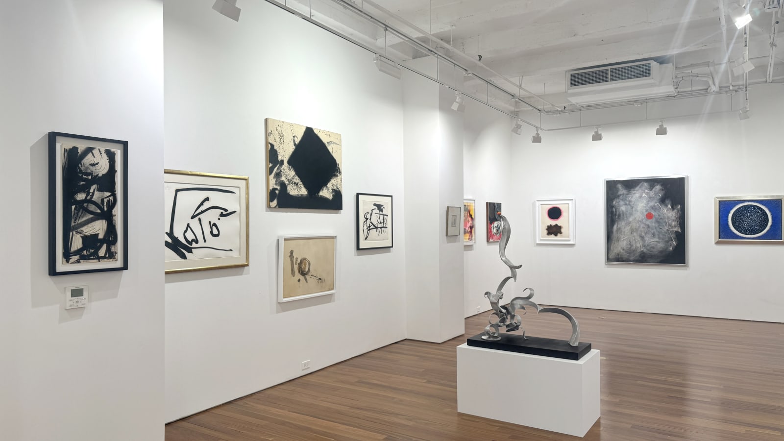 Installation view, 1st Floor Annex: Asian-American Abstraction: Historic to Contemporary