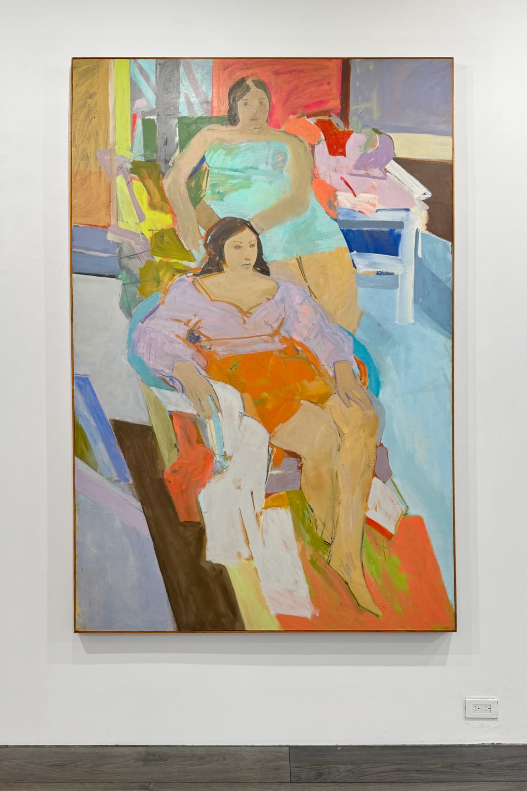 Installation view: Charles Cajori: Turbulent Space, Shifting Colors