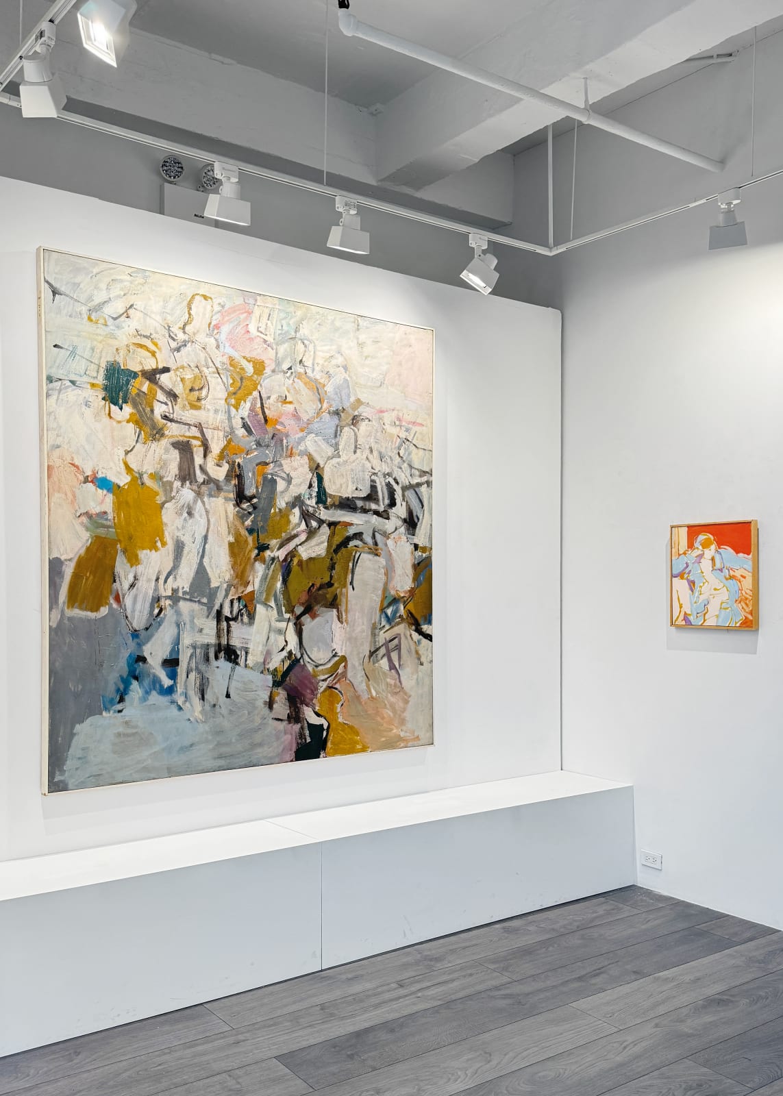 Installation view: Charles Cajori: Turbulent Space, Shifting Colors