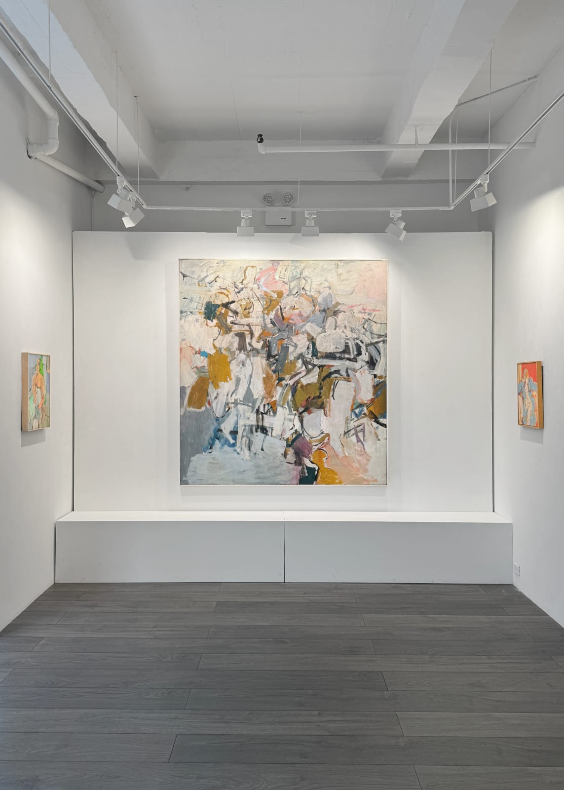 Installation view: Charles Cajori: Turbulent Space, Shifting Colors