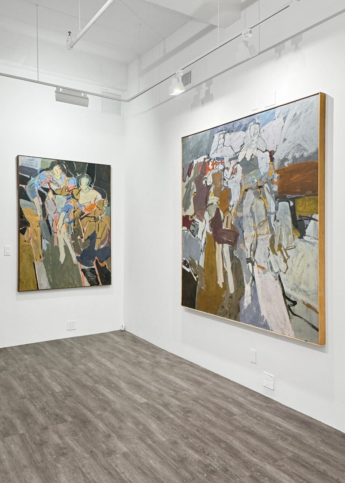 Installation view: Charles Cajori: Turbulent Space, Shifting Colors