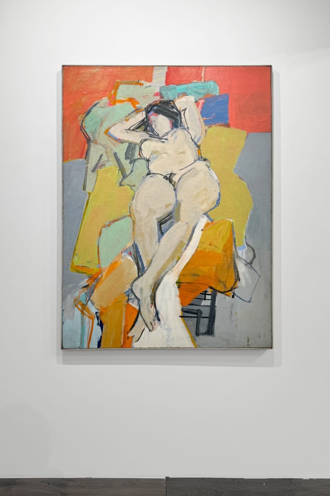 Installation view: Charles Cajori: Turbulent Space, Shifting Colors
