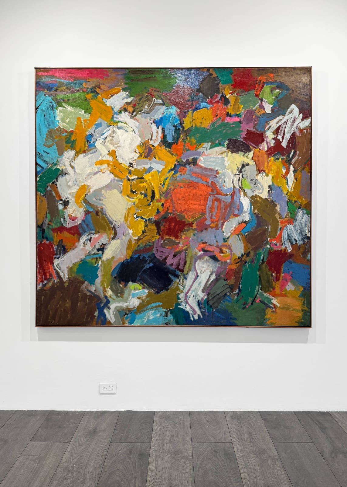 Installation view: Charles Cajori: Turbulent Space, Shifting Colors