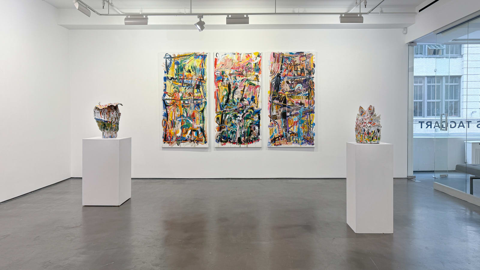 Installation view: codes and colors