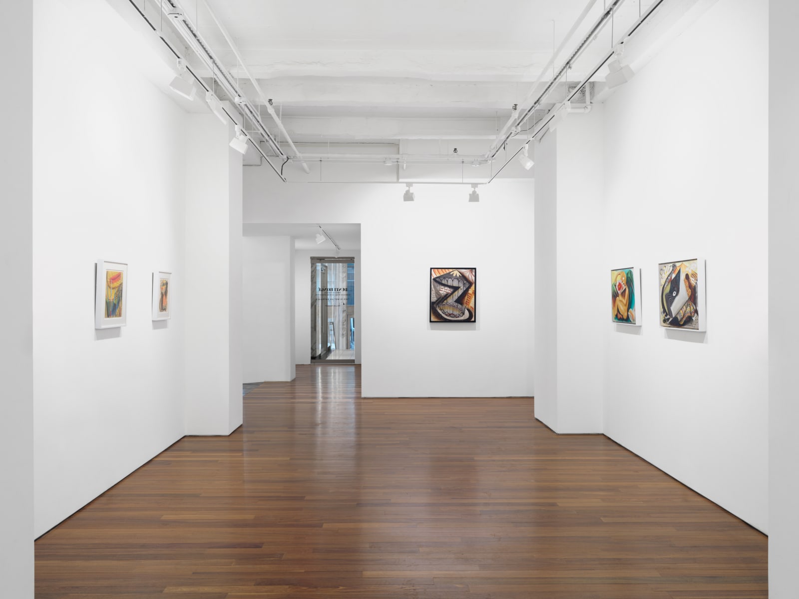 Installation view: Dusti Bongé: Portals and Passages, Surrealist Works from the 1940s to 1950s