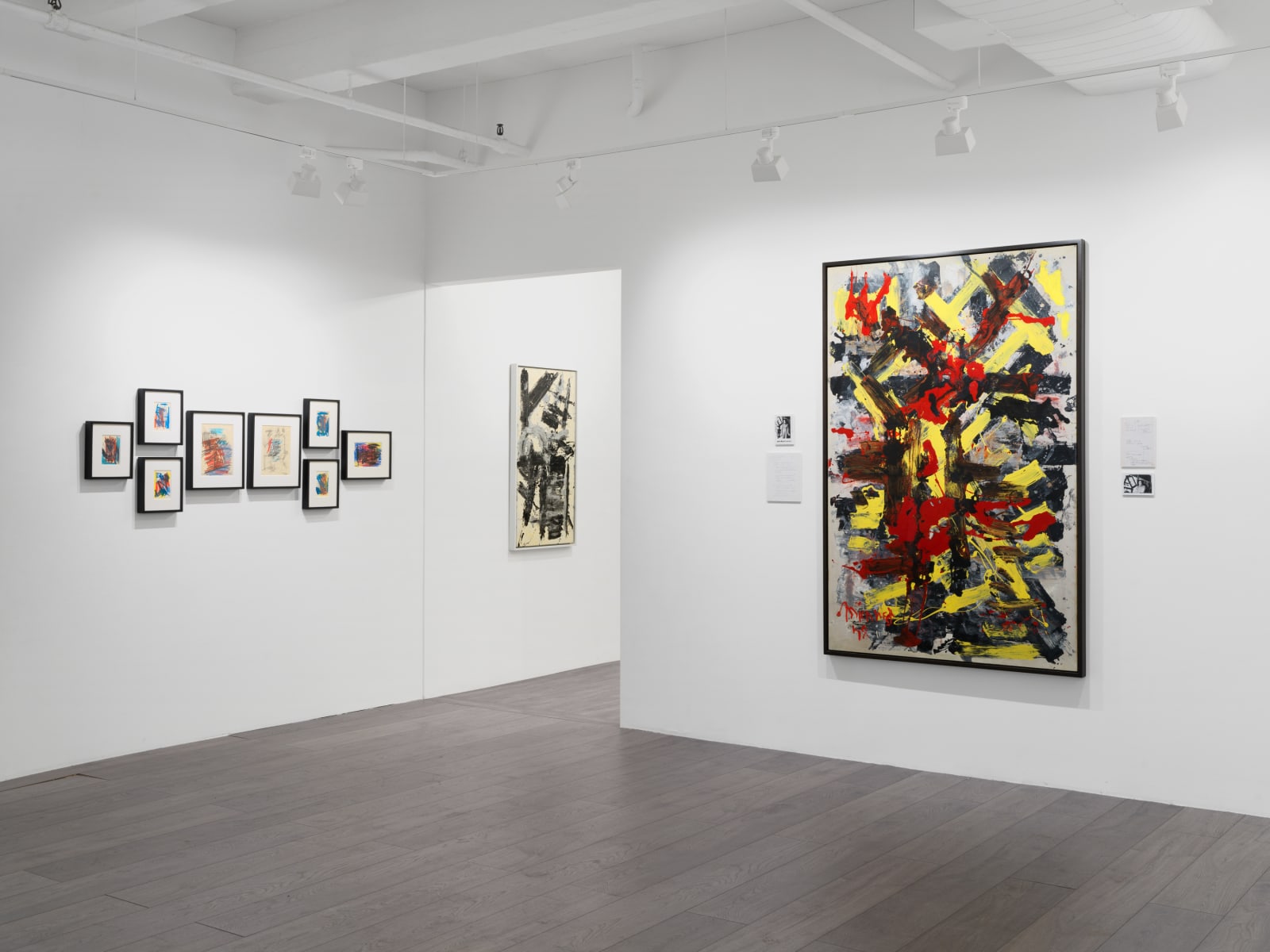 Installation view: Chronicling an Artistic Practice: Michael West Paintings and Archives from the 1950s to 1970s