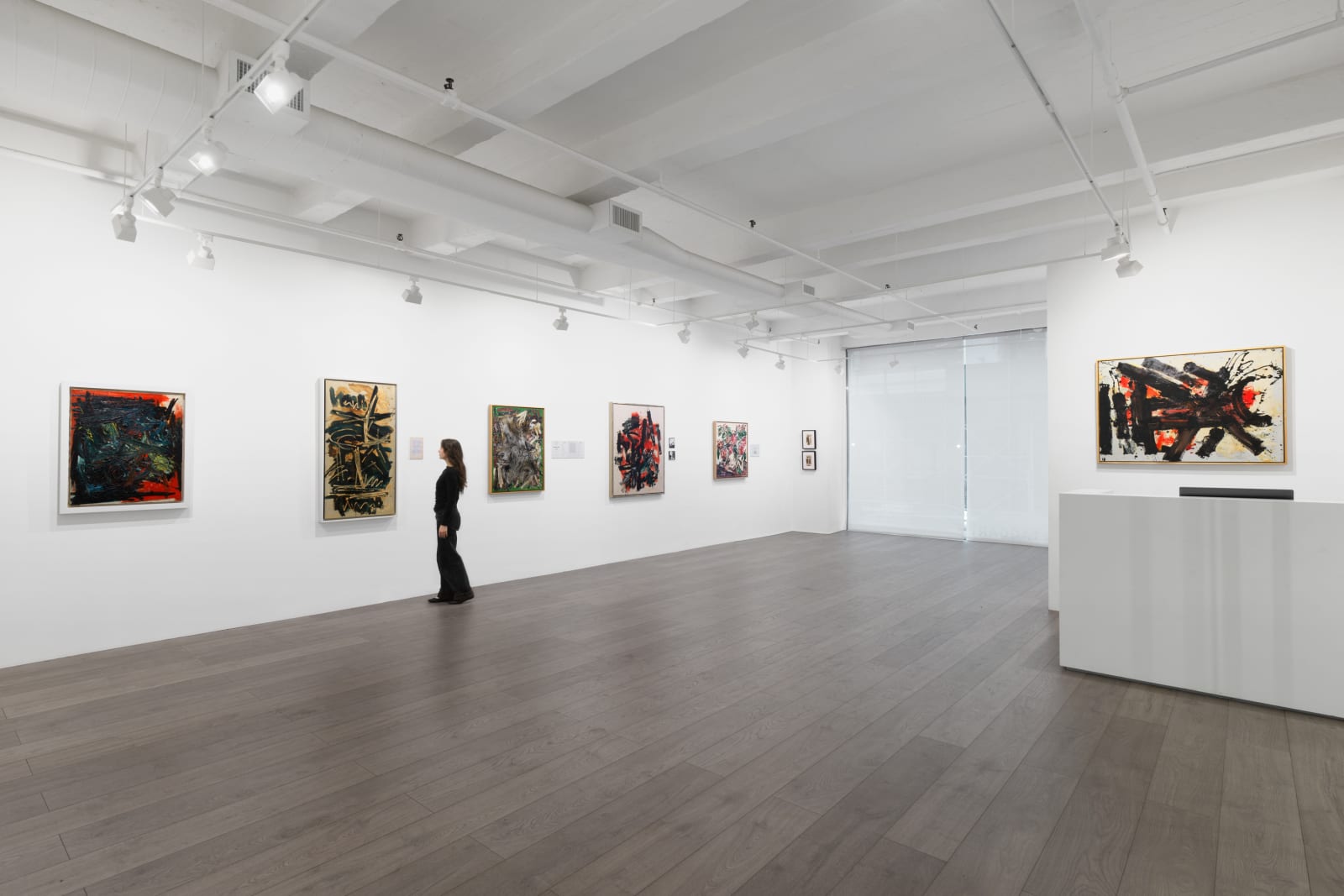 Installation view: Chronicling an Artistic Practice: Michael West Paintings and Archives from the 1950s to 1970s