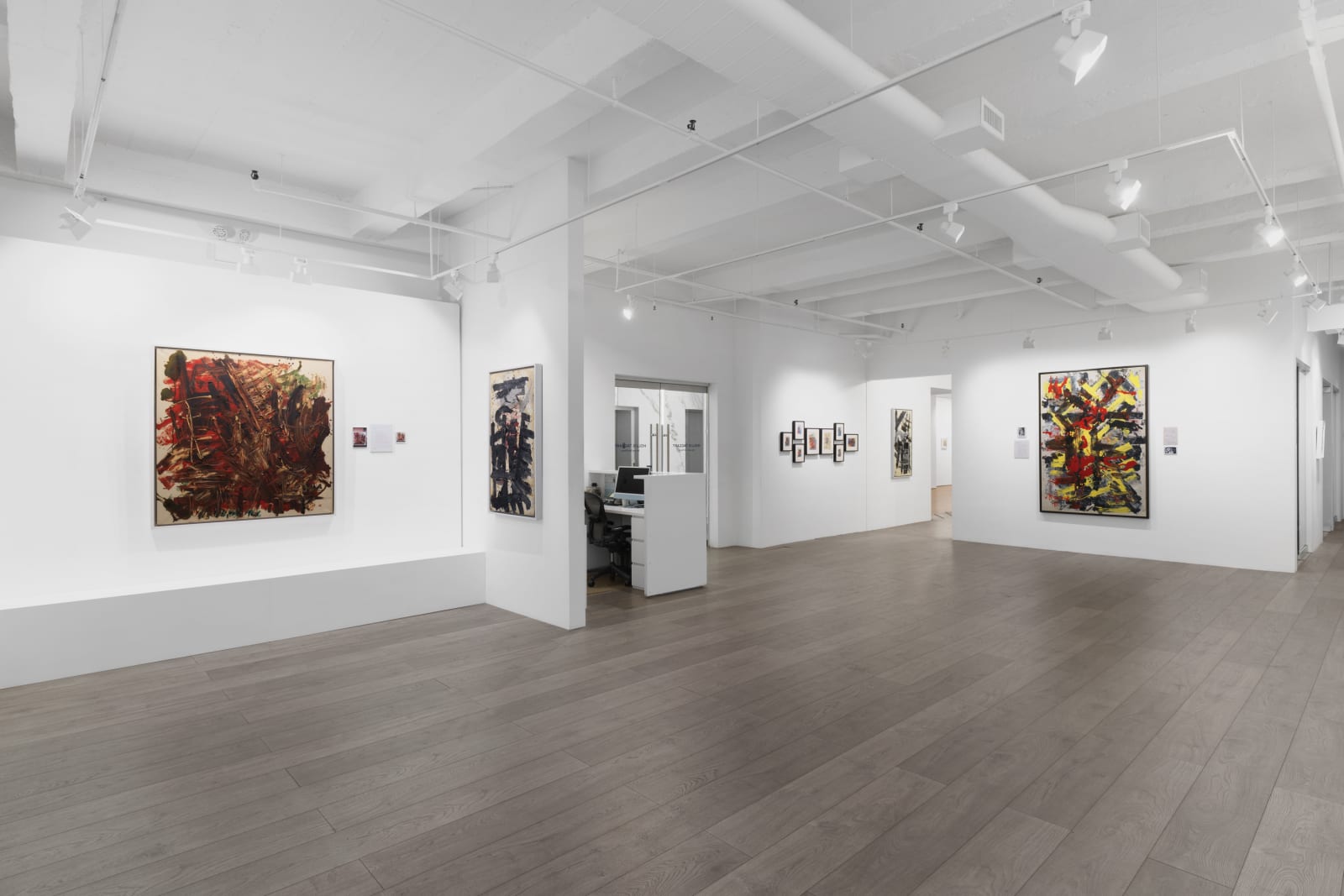 Installation view: Chronicling an Artistic Practice: Michael West Paintings and Archives from the 1950s to 1970s