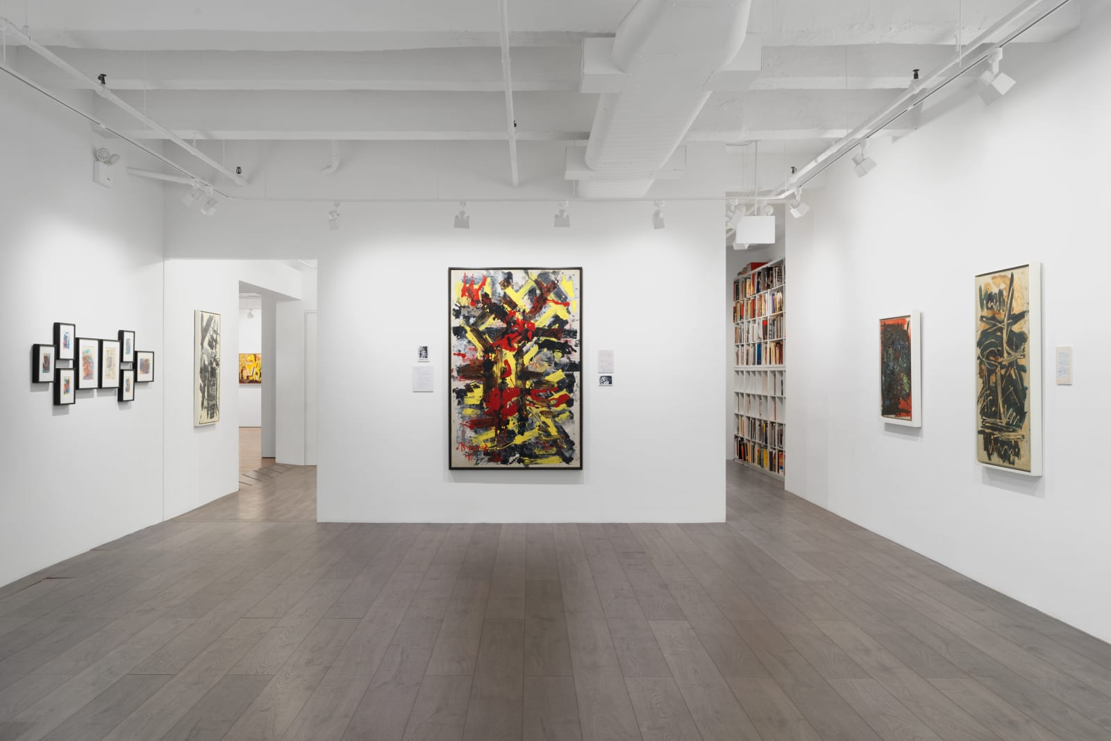 Installation view: Chronicling an Artistic Practice: Michael West Paintings and Archives from the 1950s to 1970s
