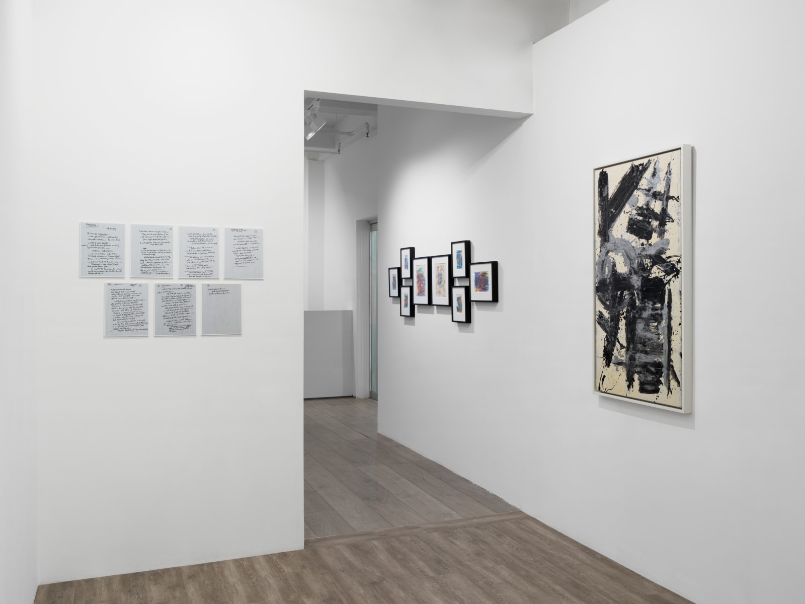 Installation view: Chronicling an Artistic Practice: Michael West Paintings and Archives from the 1950s to 1970s