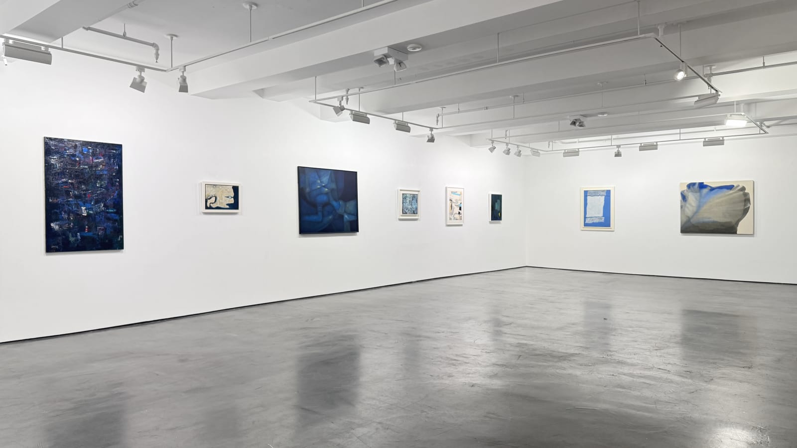 Installation view: Bluets