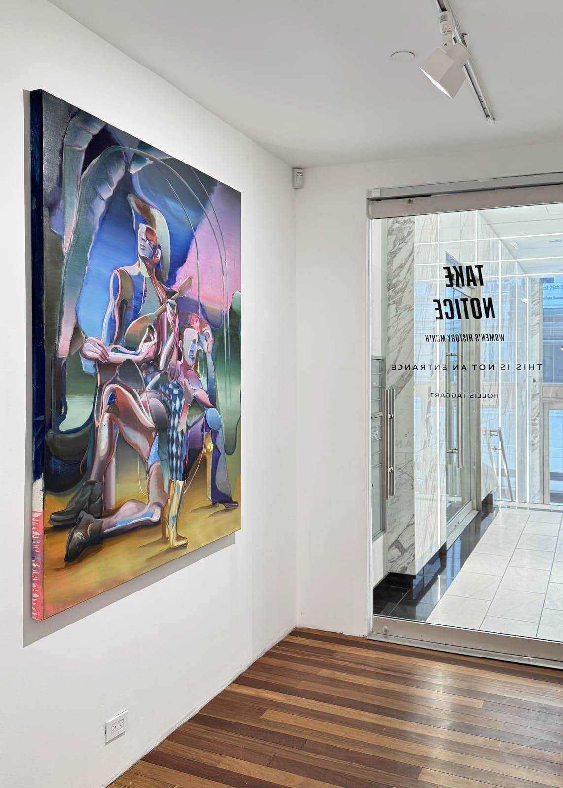 Installation view: Take Notice: Women's History Month