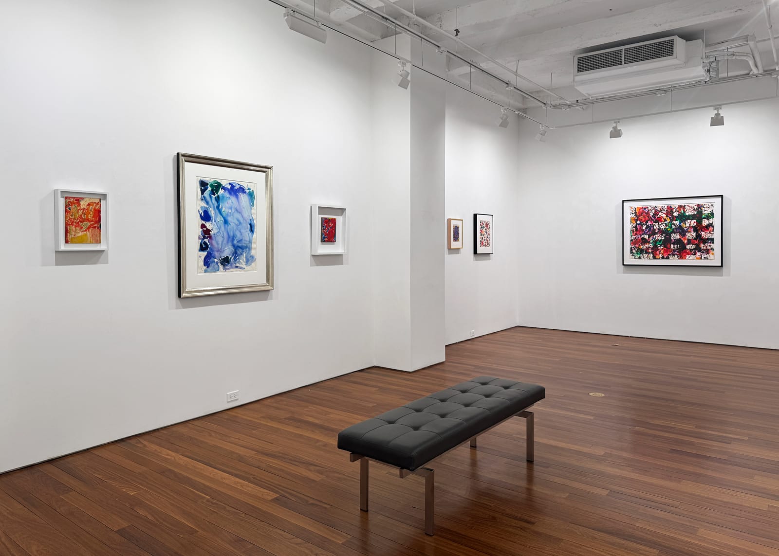 Installation view: Where Color Begins: Works on Paper by Sam Francis