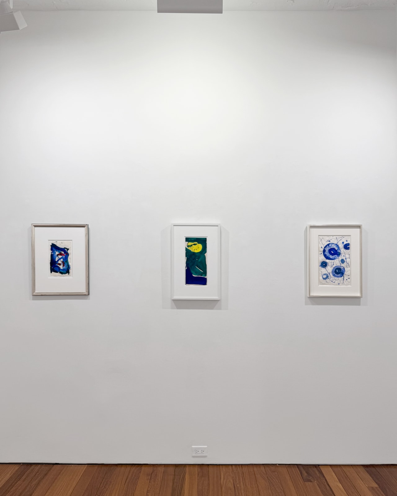Installation view: Where Color Begins: Works on Paper by Sam Francis