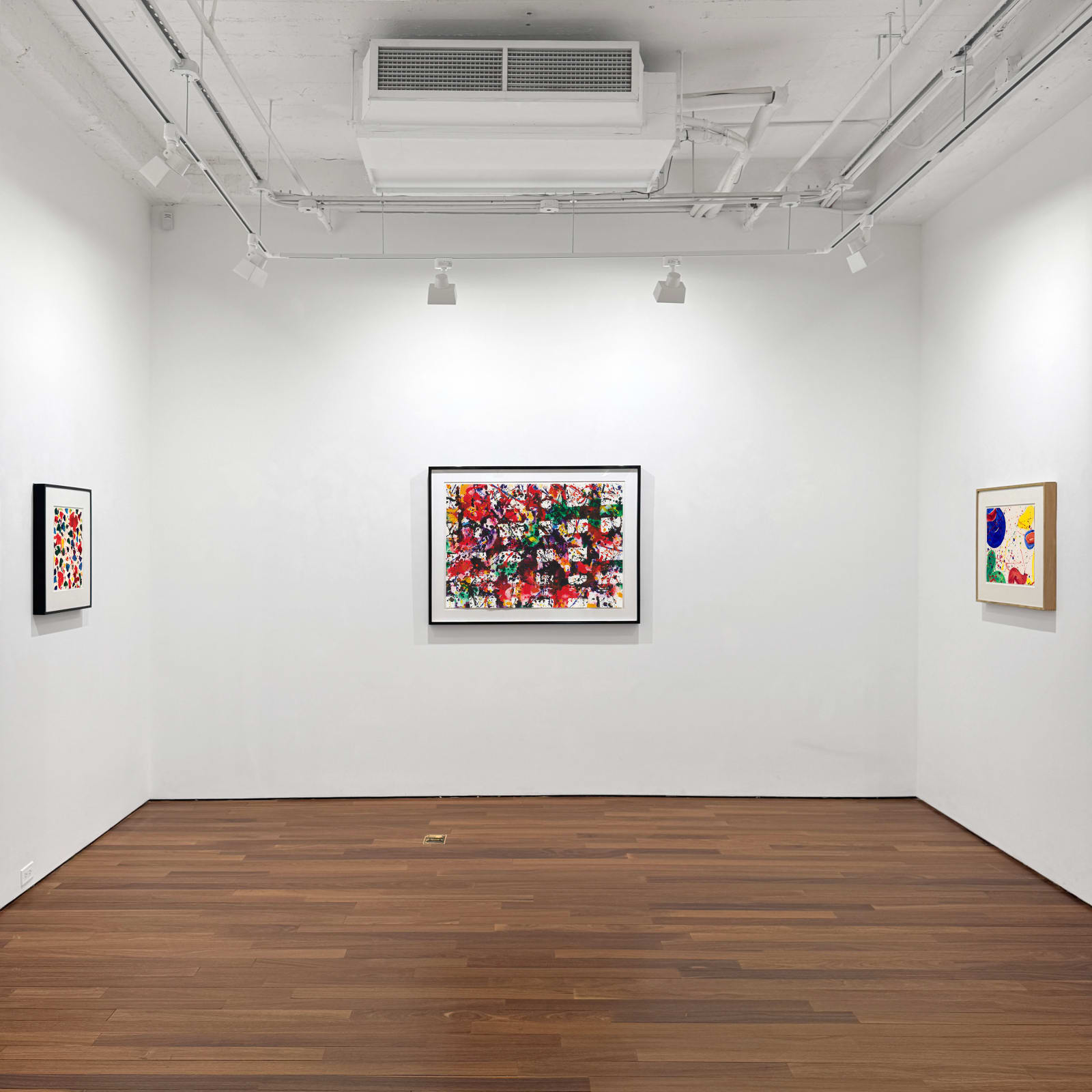 Installation view: Where Color Begins: Works on Paper by Sam Francis