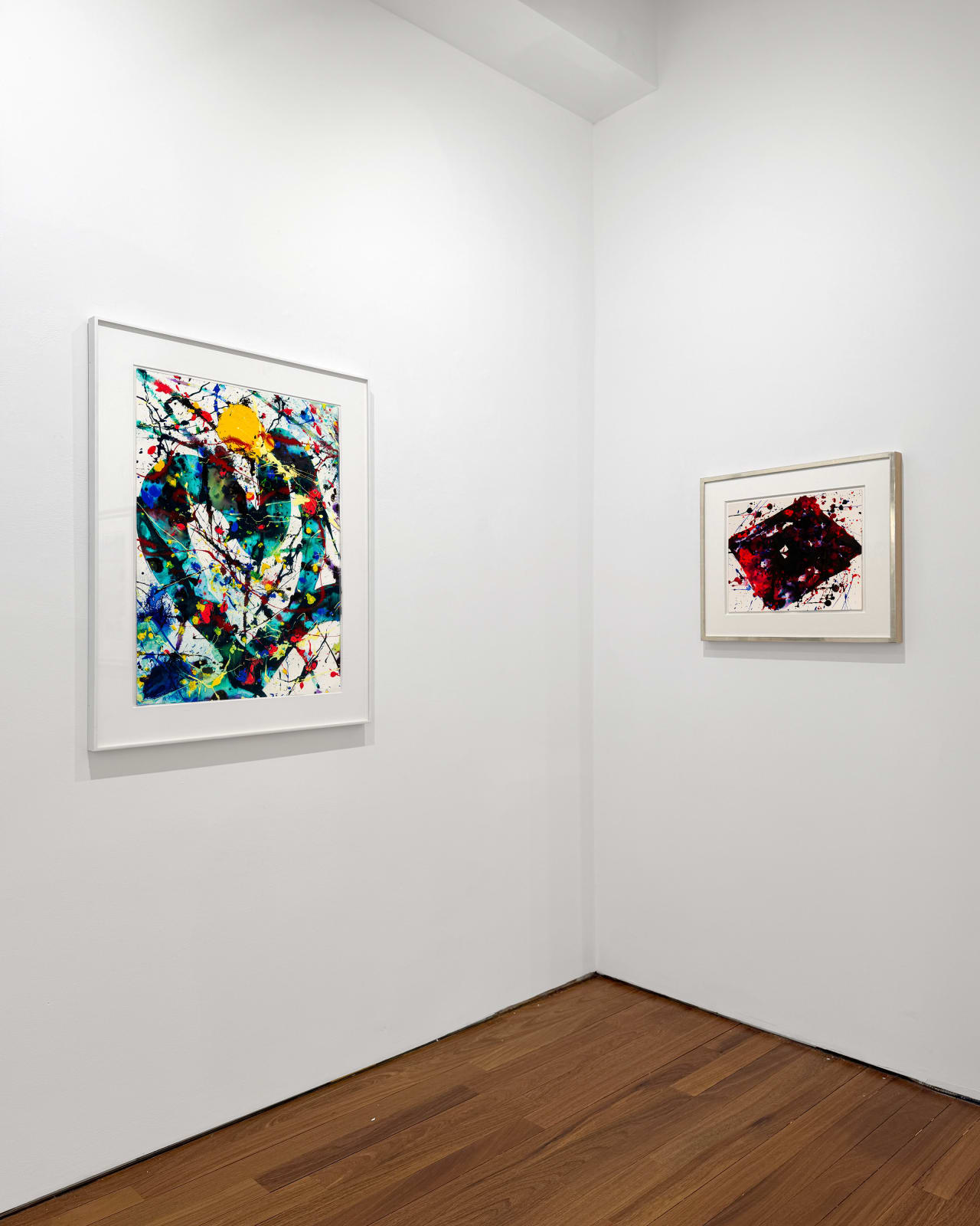 Installation view: Where Color Begins: Works on Paper by Sam Francis