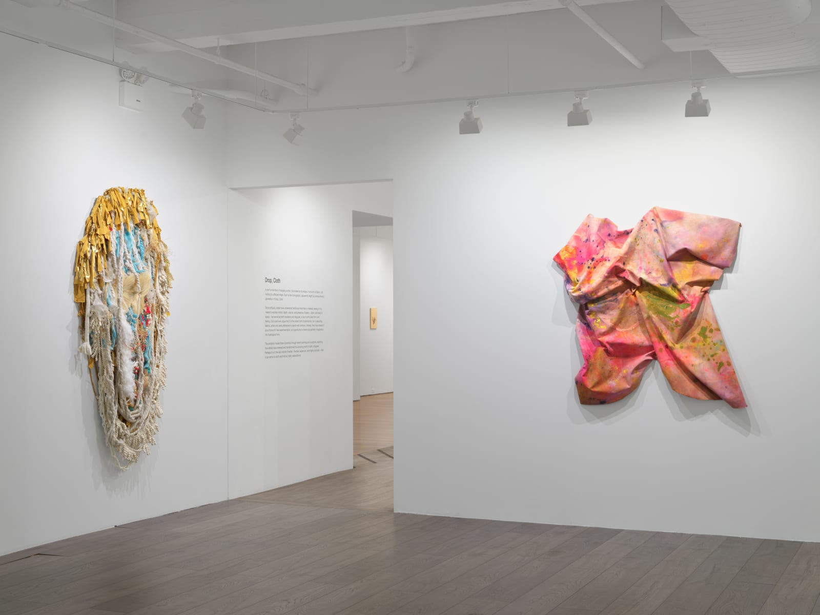 Installation view: Drop, Cloth